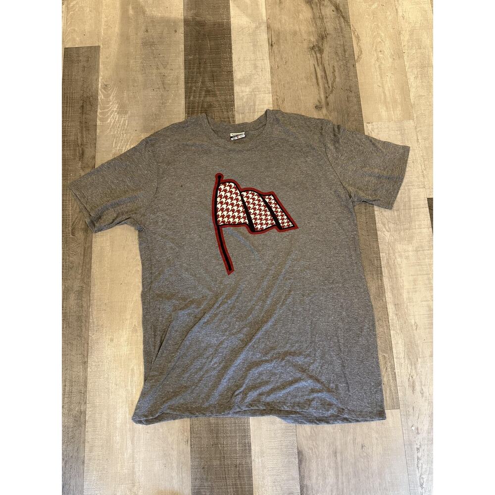 Where I'm From Shirt Mens 3XL Gray Houndstooth Flag Graphic Made in USA Casual
